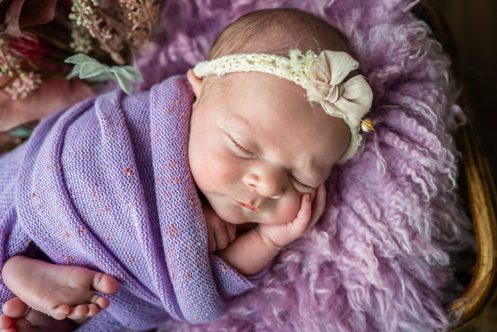 Newborn studio photoshoot in Cardiff South Wales