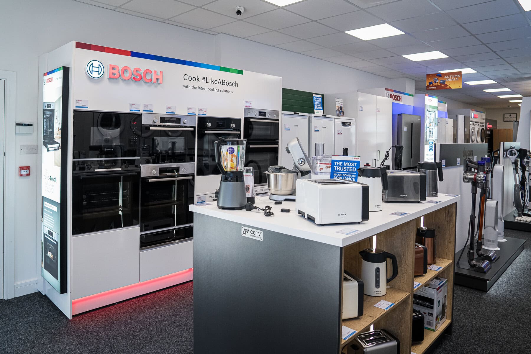 Professional imagery of Cardiff showroom interior for company website
