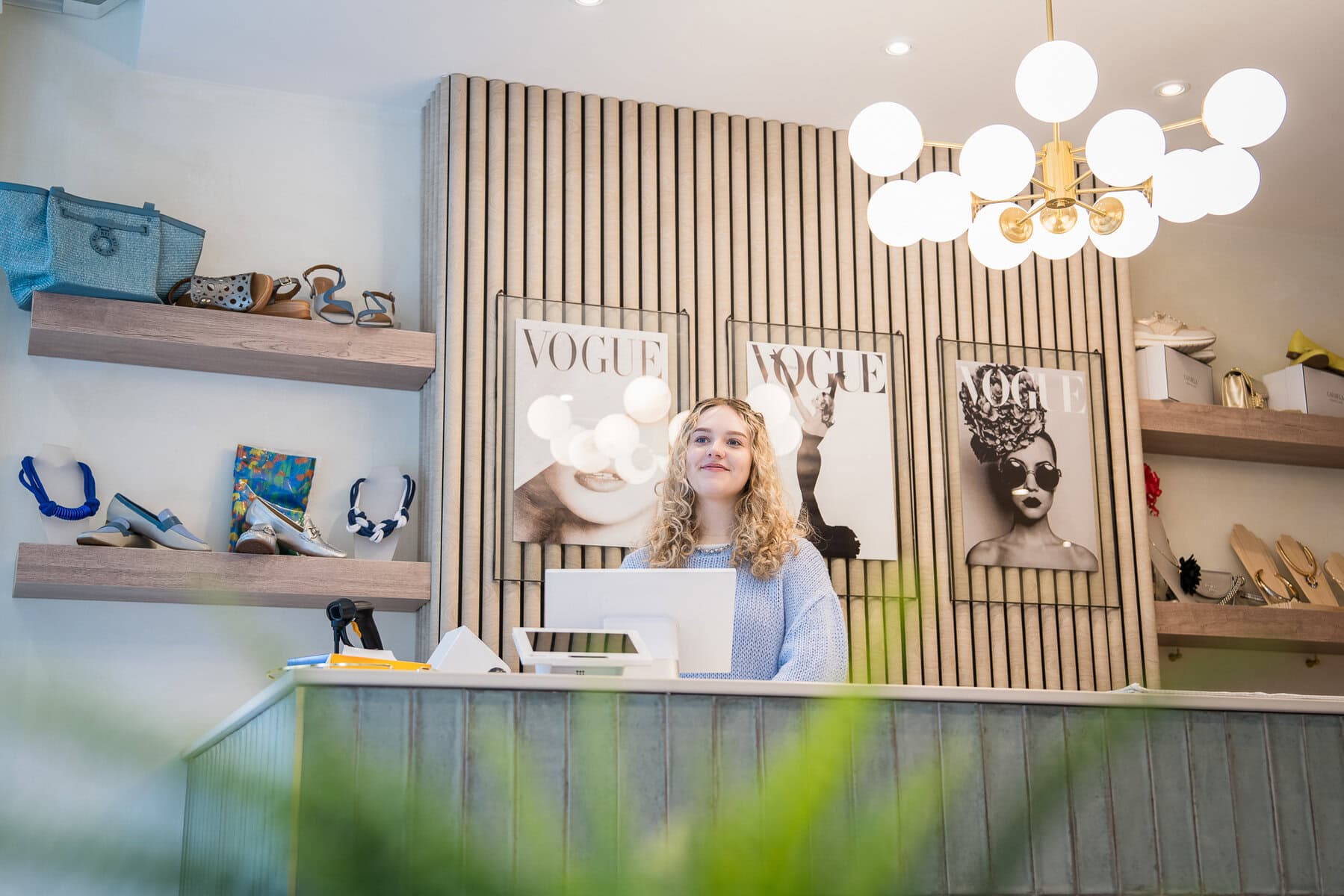 Cardiff commercial photographer capturing staff working in retail environment